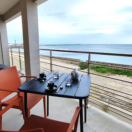 Ferienwohnung Reve Bleu - Vue Mer Exceptionnelle - Wifi - Draps Et Serviettes Inclus - Balcon Avec Mobilier De Jardin Penmarcʼh Exterior foto