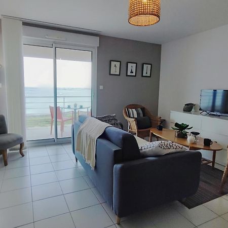 Ferienwohnung Reve Bleu - Vue Mer Exceptionnelle - Wifi - Draps Et Serviettes Inclus - Balcon Avec Mobilier De Jardin Penmarcʼh Exterior foto